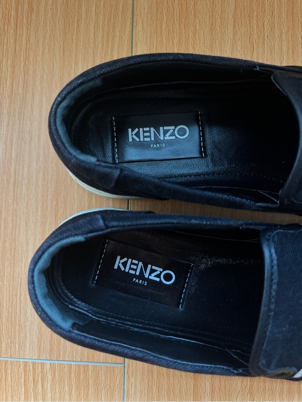 Kenzo Black Slip On Loafers - Size 38 - Picture 4 of 5